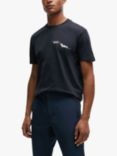 BOSS Tee 3 Short Sleeve T-Shirt, Dark Blue