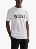 BOSS Large Logo Cotton T-Shirt, White