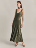 Ghost Maisie Sleeveless Satin Maxi Dress