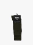 BOSS Soft Plain Logo Socks, Pack Of 2, Open Green