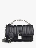 Radley Small Mill Bay Quilted Leather Padlock Detail Crossbody Bag, Black