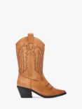 Moda in Pelle Heston Leather Cowboy Boots, Tan