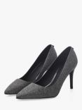 Moda in Pelle Kaylah Stiletto Heel Court Shoes, Pewter, Pewter