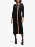 BOSS Elanta 001 Jersey Midi Dress, Black