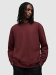 AllSaints Underground Crew Neck Sweatshirt, Mars Red