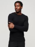 Superdry Wool Blend Essential Crew Neck Jumper, Black