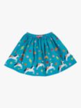 Frugi Kids' Twirly Dream Skirt, Camper Blue, Camper Blue
