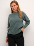 KAFFE Ester Knit Jumper, Balsam Green