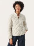Part Two Olia Padded Quilted Jacket, Silver