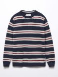 Mango Kids' Arnold Stripe Knit Jumper, Navy