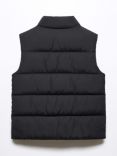 Mango Kids' Londres Quilted Gilet, Black