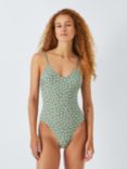 John Lewis ANYDAY Ditsy Floral Tie Back Swimsuit