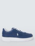 Ralph Lauren Masters Court Leather Trainers, Navy/White