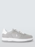 Ralph Lauren Masters Court Leather Trainers, Grey/White