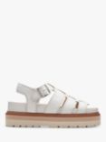 Clarks Orianna Twist Leather Caged Sandals