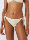 John Lewis Crochet Tie Side Bikini Bottoms, Ivory