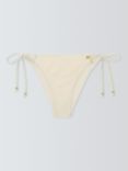 John Lewis Crochet Tie Side Bikini Bottoms, Ivory