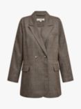 A-VIEW Annali Oversized Check Blazer, Brown