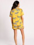 Chelsea Peers Zebra Short Shirt Satin Pyjama Set