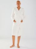 Chelsea Peers Fluffy Hooded Dressing Gown, White