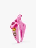 Small Stuff Kids' SMILEYWORLD®️ Headband & Scrunchie Set, Bright Pink