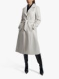 James Lakeland Button Belted Coat, White