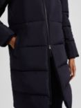 Hobbs Petite Maeve Puffer Coat, Navy, Navy