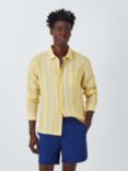 John Lewis Long Sleeve Multi Stripe Linen Beach Shirt
