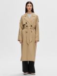 SELECTED FEMME Trench Coat, Natural