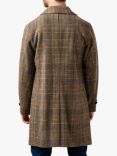 Guards London Northwold Check Wool Blend Overcoat, Brown/Multi, Mid Brown