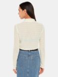 Whistles Textured Ruched Roll Neck Top