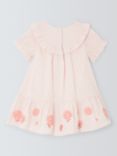 John Lewis Baby Stripe Seersucker Dress, Pink