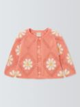 John Lewis Baby Crochet Daisy Cardigan, Multi