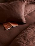 Piglet in Bed Linen Fitted Sheet, Chestnut Brown