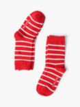 Polarn O. Pyret Kids' Stripe Socks, Pack of 2, Red