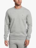 Original Penguin Sticker Pete Organic Cotton Blend Crew Neck Sweater, Rain Heather