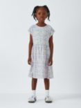 John Lewis Kids' Floral Short Sleeve Dress, Multi