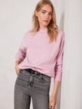 Mint Velvet Seamed Detail Sweatshirt, Pink