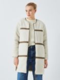 Rails Granger Sherpa Fleece Coat, Ivory/Olive