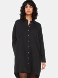 Whistles Helena Relaxed Shirt Dress, Black