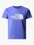 The North Face Kids' Easy Logo Short Sleeve T-Shirt, Dopamine Blue