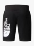 The North Face Kids' Logo Cotton Shorts, Black