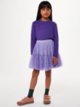 Whistles Kids' Annie Sparkle Knit Jumper, Purple