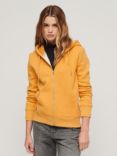 Superdry Essential Logo Zip Hoodie, Ochre Yellow Marl