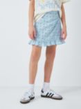 John Lewis Kids' Floral Frill Skirt, Skyway