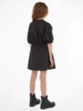 Calvin Klein Kids' Shine Logo Tape Dress, Ck Black