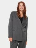 Saint Tropez Xina Pinstripe Blazer, Forged Iron