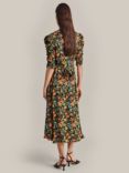 Ghost Sarah Ecovero Fit And Flare Midi Dress, Classic Floral