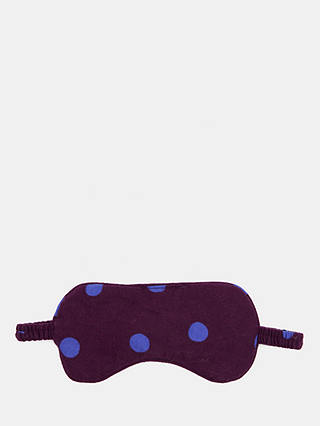 HUSH Polka Dot Sleep Mask, Dark Purple