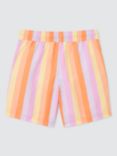 John Lewis ANYDAY Kids' Vertical Stripe Sunny Days Swim Shorts, Multi